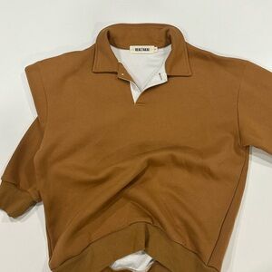 Realtakai Button Placket Pull Over